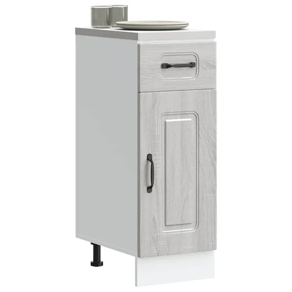 Armoire de cuisine Kalmar sonoma gris bois d'ingénierie