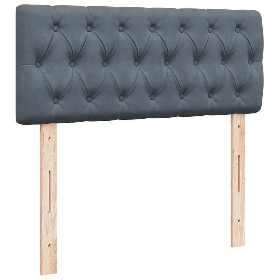 Lit ottoman avec matelas et LED gris foncé 90x200cm - 10