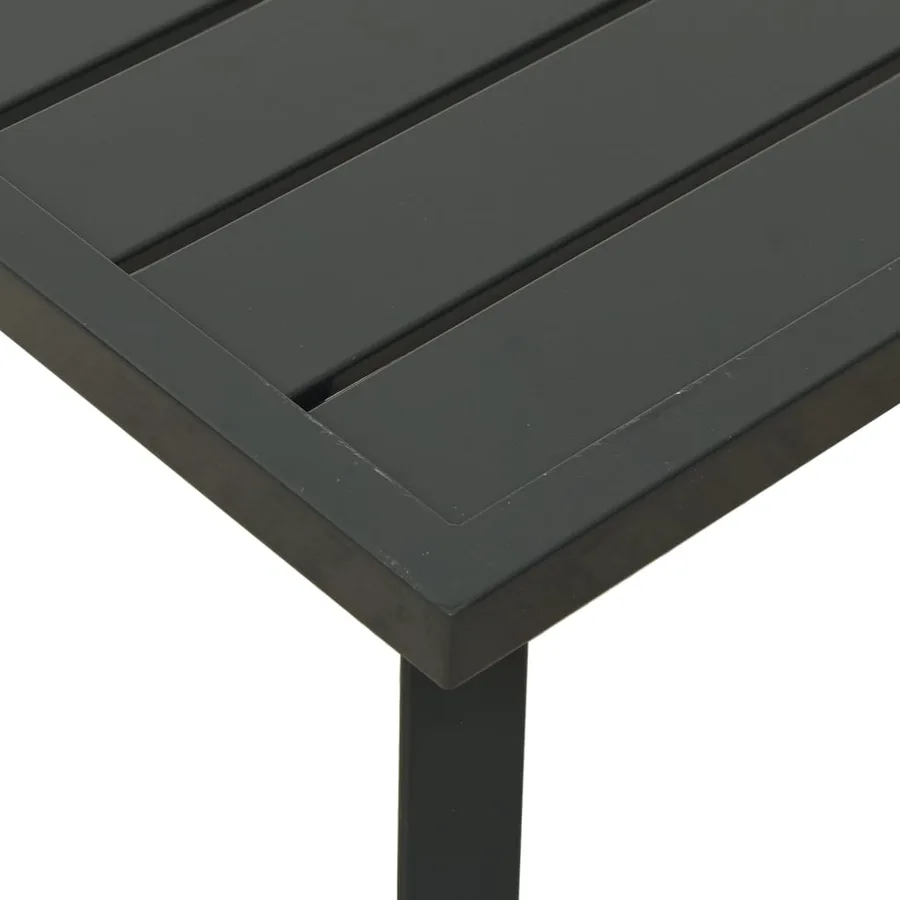 Table basse de jardin anthracite 110x55x35 cm acier - 6