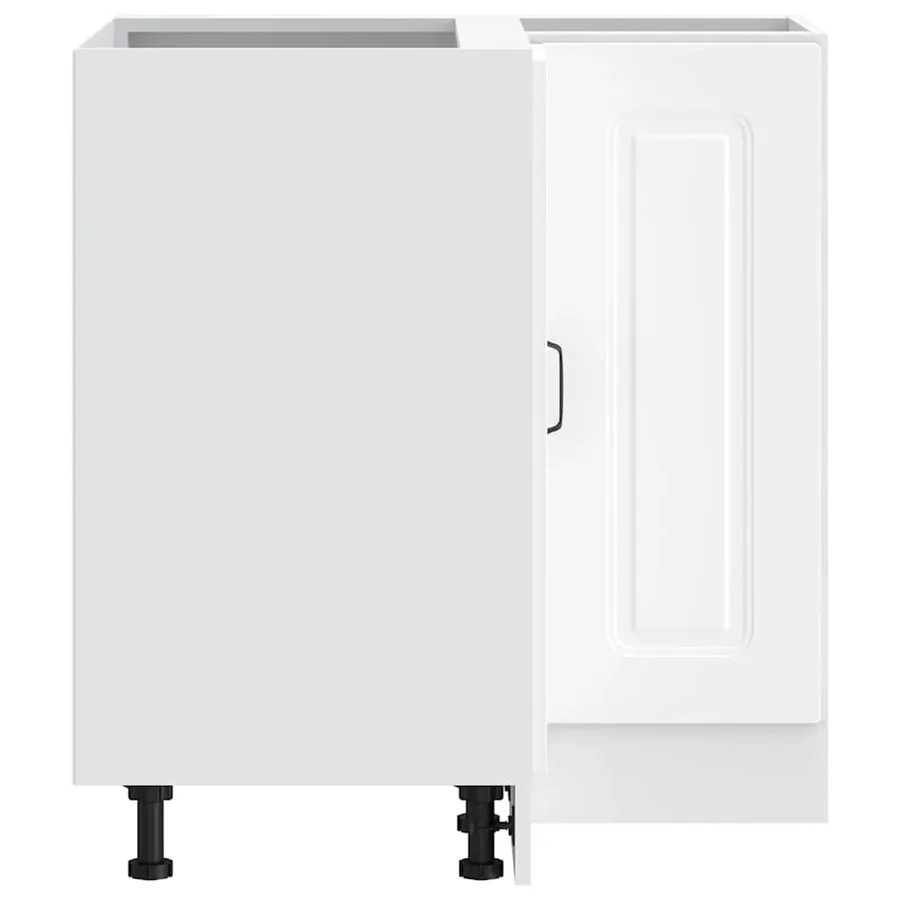 Armoire d'angle de cuisine Kalmar blanc bois d'ingénierie - 7