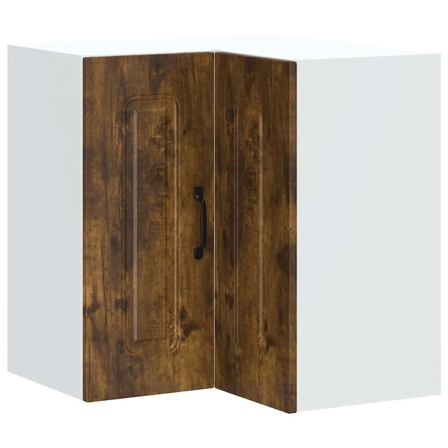Armoire murale d'angle de cuisine Kalmar chêne fumé - 2