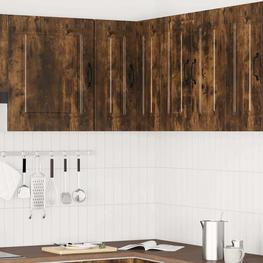 Armoire murale d'angle de cuisine Kalmar chêne fumé - 3