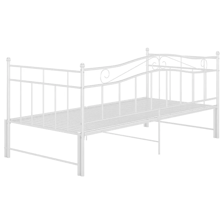 Cadre de canapé-lit extensible sans matelas blanc 90x200 cm - 9