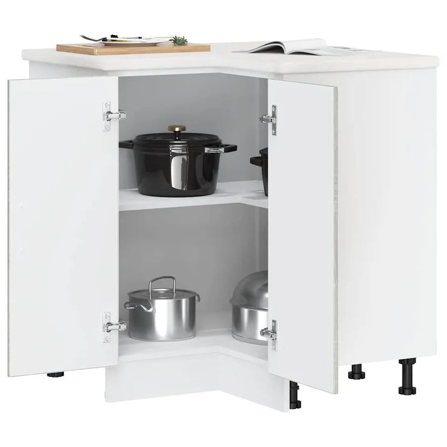 Armoire d'angle de cuisine Kalmar sonoma gris bois d'ingénierie - 4