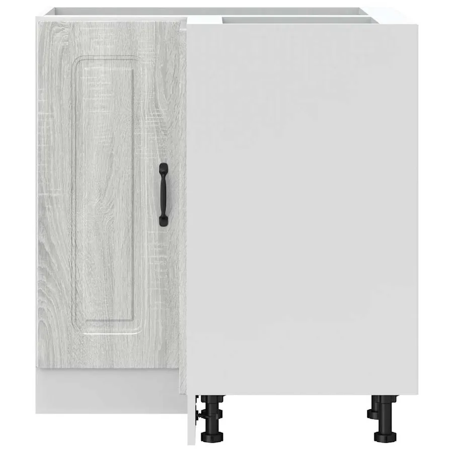 Armoire d'angle de cuisine Kalmar sonoma gris bois d'ingénierie - 5