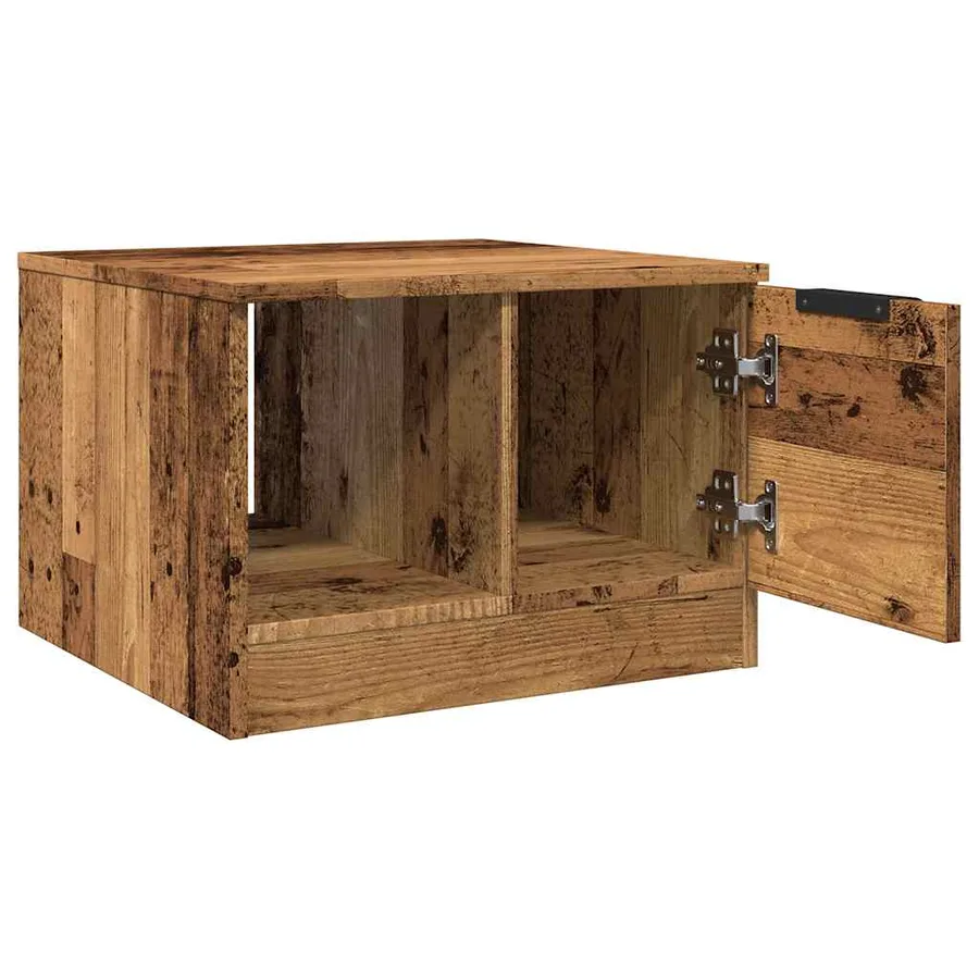 Table basse vieux bois 50x50x36 cm bois d'ingénierie - 8