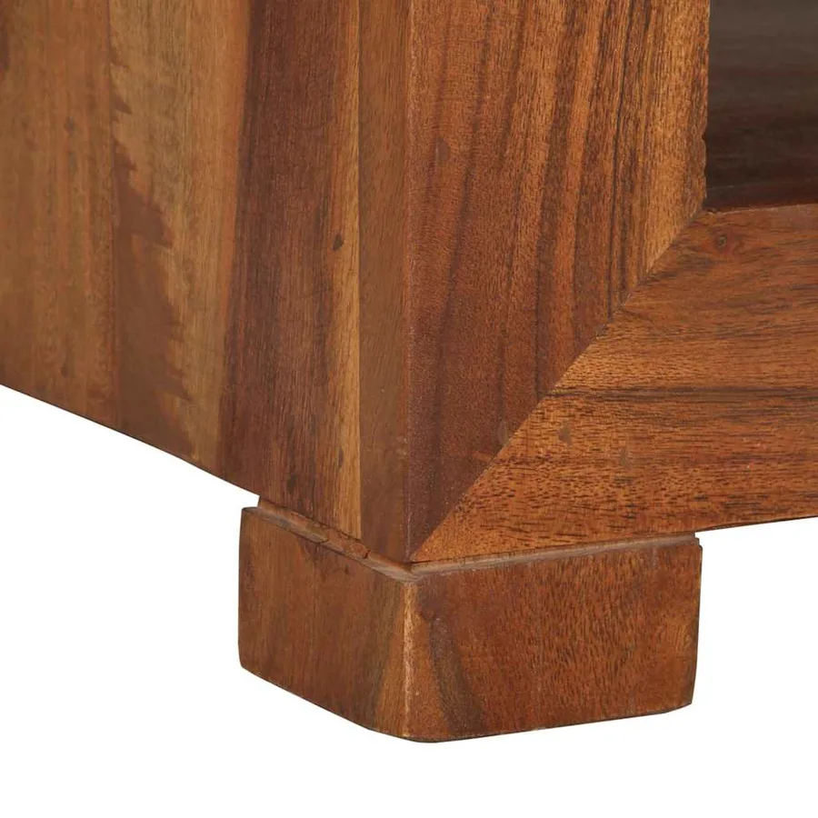 Table d'appoint 37x29x40 cm bois massif d'acacia - 6