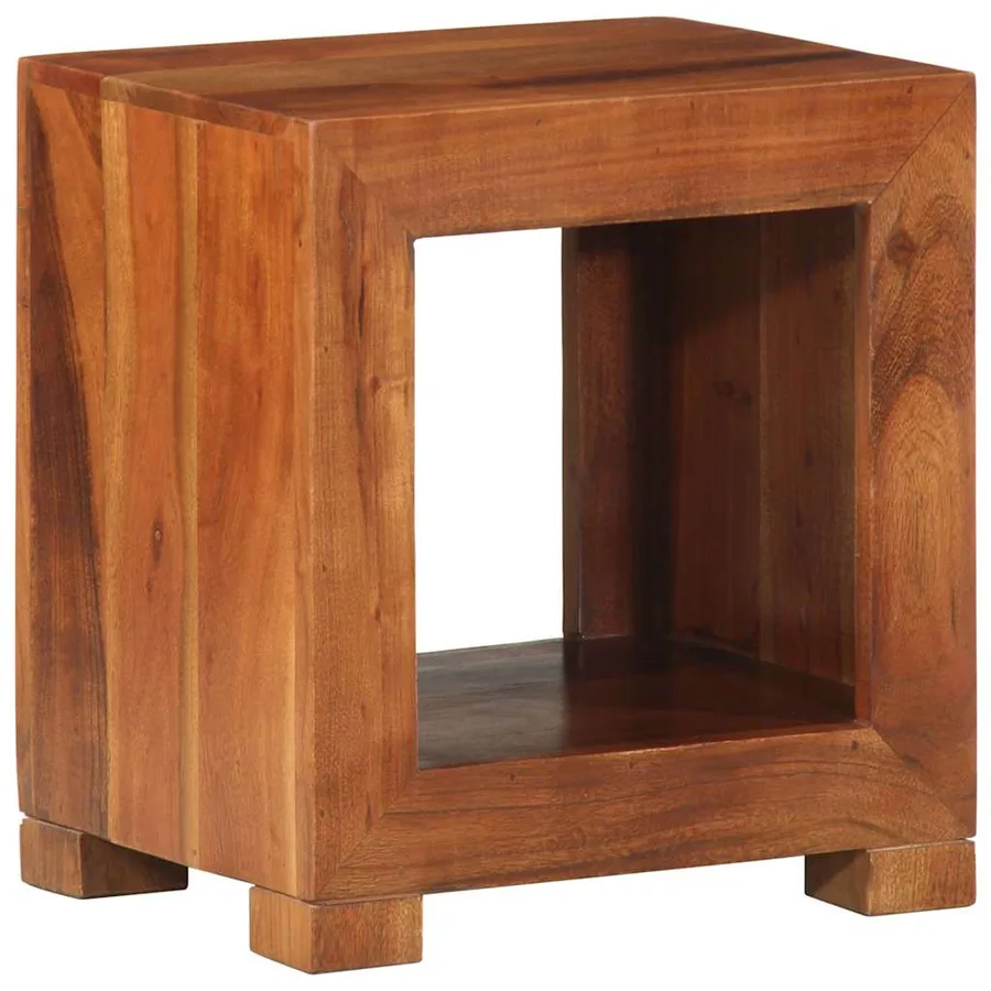 Table d'appoint 37x29x40 cm bois massif d'acacia - 9