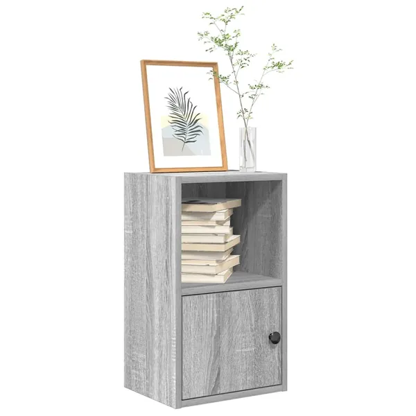 Bibliothèque sonoma gris 31x24x52 cm bois d'ingénierie