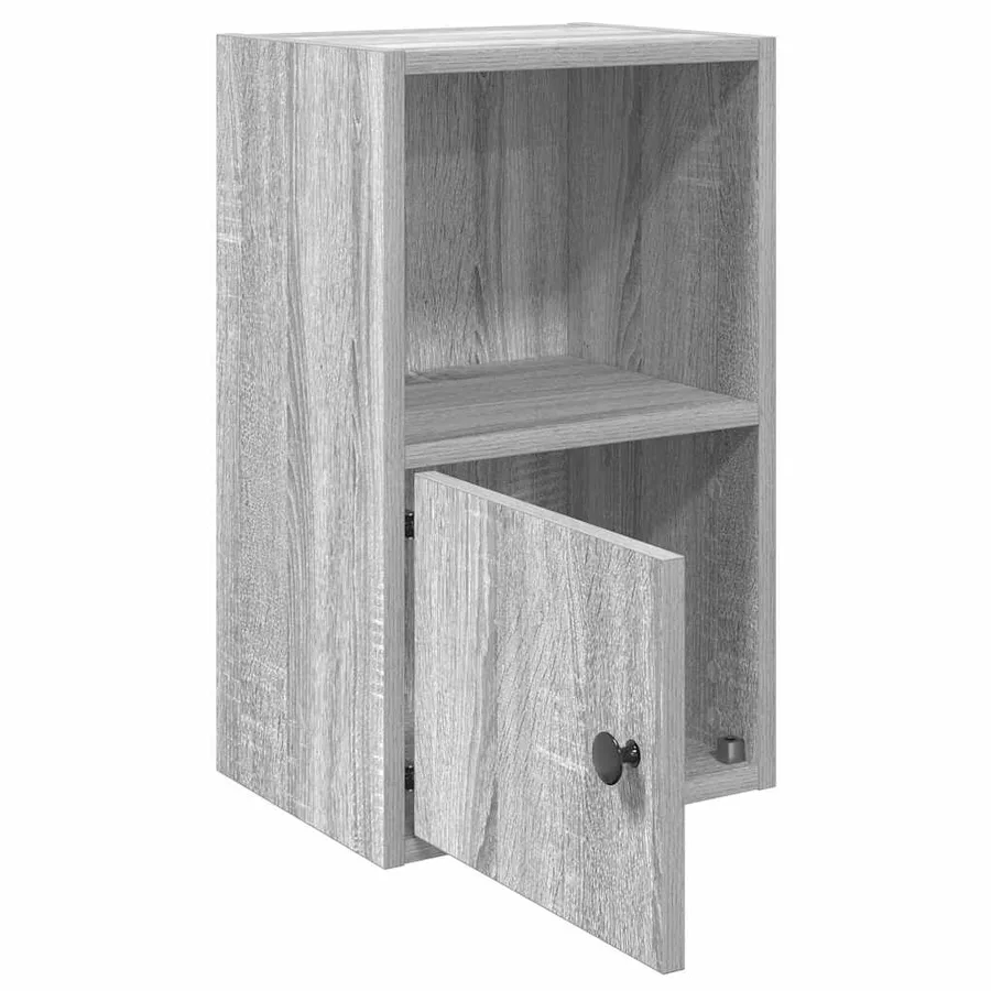Bibliothèque sonoma gris 31x24x52 cm bois d'ingénierie - 4