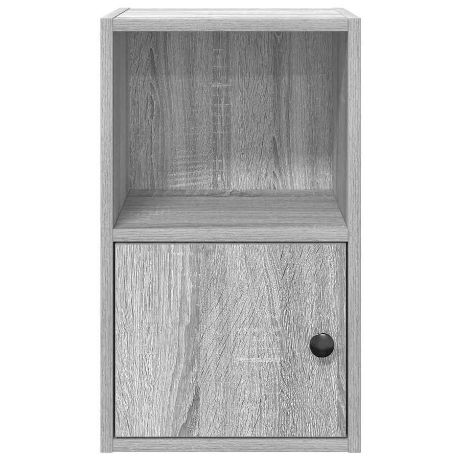 Bibliothèque sonoma gris 31x24x52 cm bois d'ingénierie - 5
