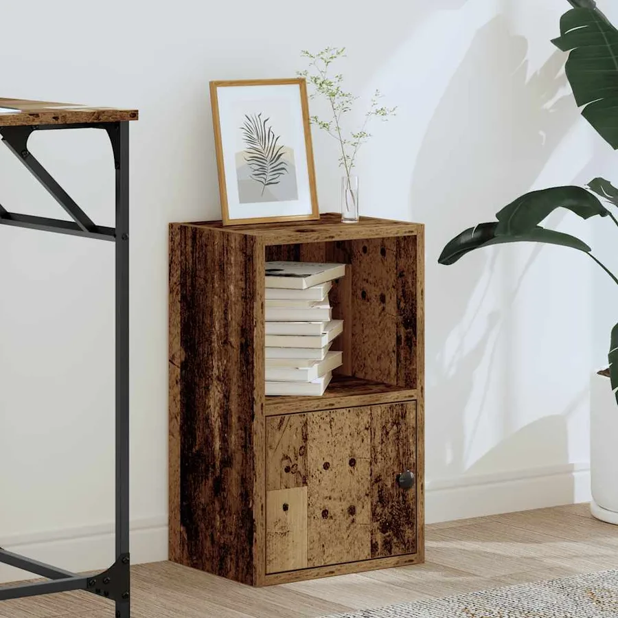 Bibliothèque vieux bois 31x24x52 cm bois d'ingénierie - 3