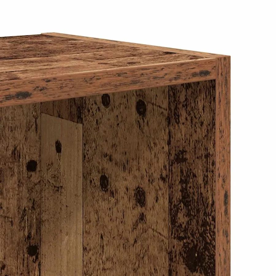 Bibliothèque vieux bois 31x24x52 cm bois d'ingénierie - 9