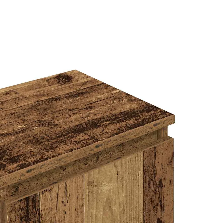 Meuble TV vieux bois 102x30x36 cm bois d'ingénierie - 8
