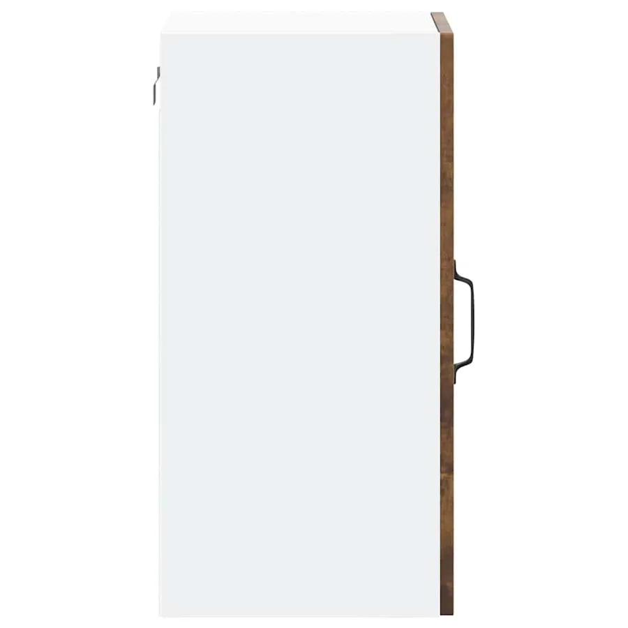 Armoire murale de cuisine avec porte vitrée "Kalmar" Chêne fumé Bois d'ingénierie - 8