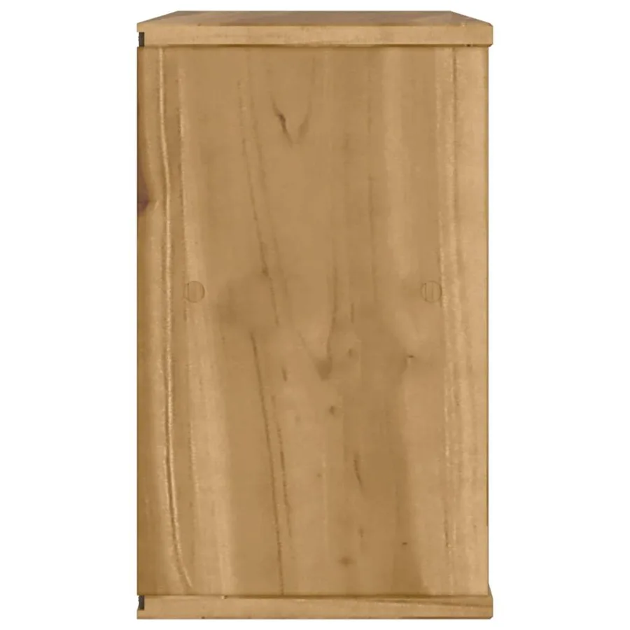 Meuble TV ODDA 79x24x40 cm bois massif pin - 7
