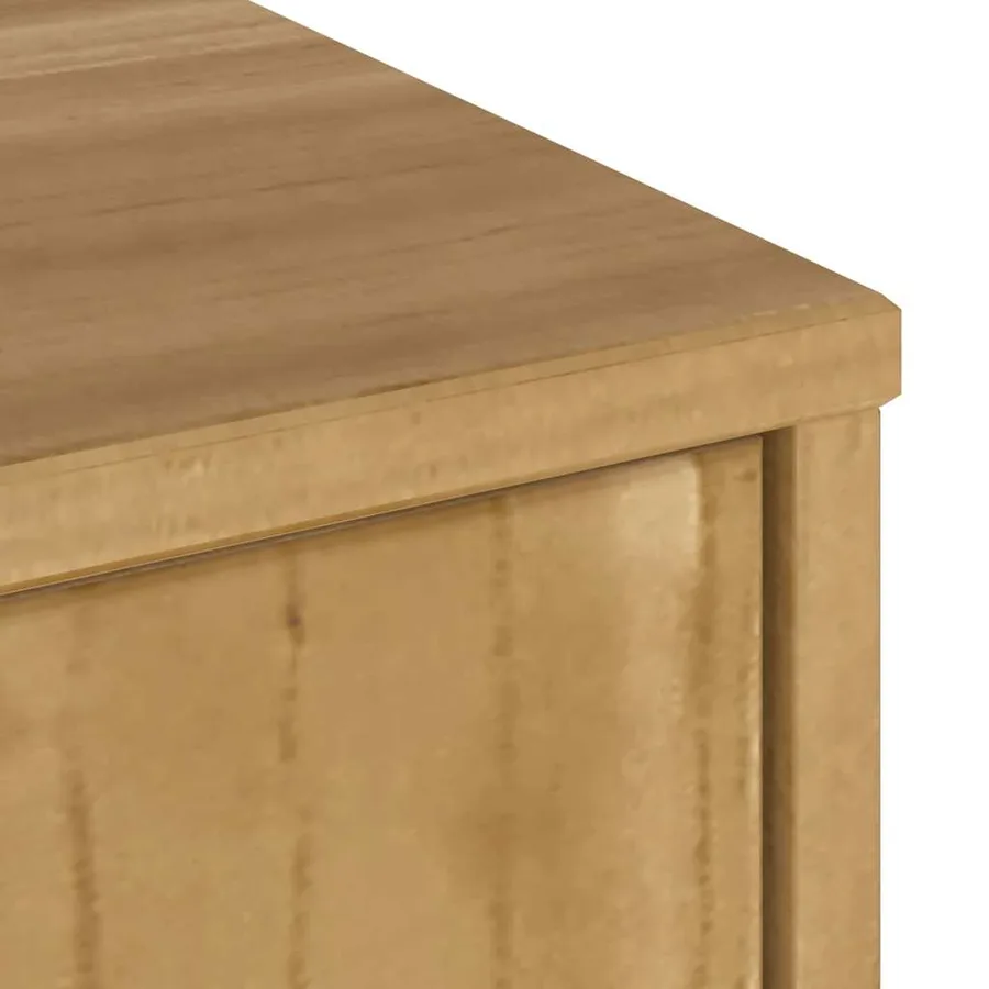 Meuble TV ODDA 79x24x40 cm bois massif pin - 9