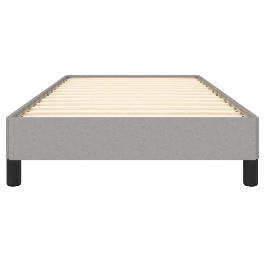 Cadre de lit sans matelas gris clair 90x200 cm tissu - 5