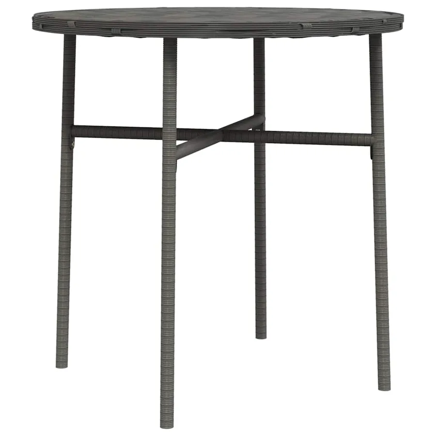 Table à thé Gris 45 cm Résine tressée - 2