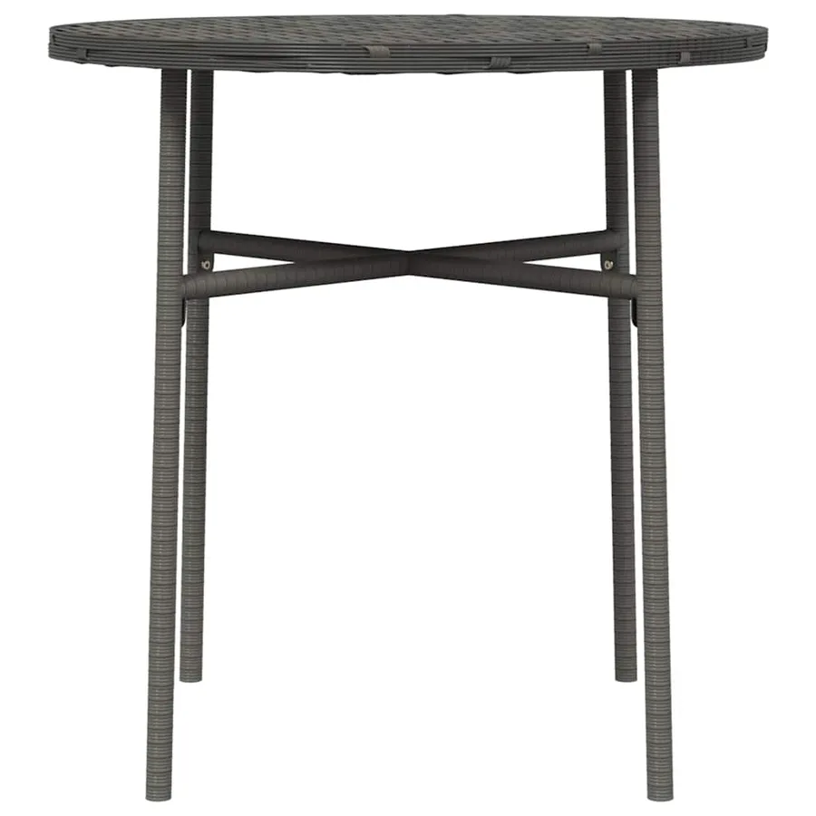 Table à thé Gris 45 cm Résine tressée - 4