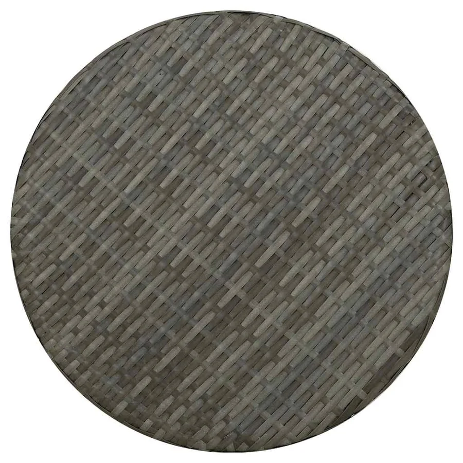 Table à thé Gris 45 cm Résine tressée - 5