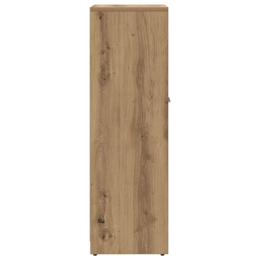 Armoire de bain chêne artisanal 30x30x95 cm bois d'ingénierie - 6