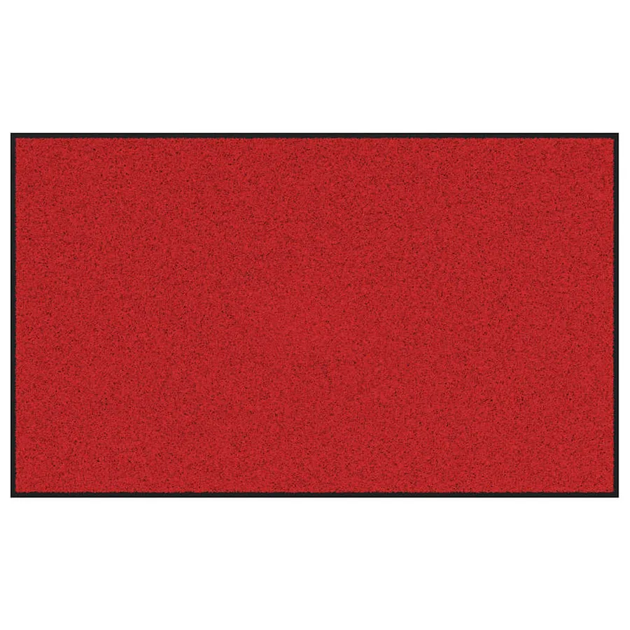 Tapis d'entrée Rouge et Noir 90 x 150 cm 100% Polyamide - 2