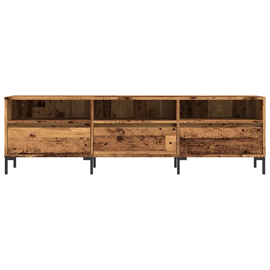 Meuble TV vieux bois 150x30x44,5 cm bois d'ingénierie - 4