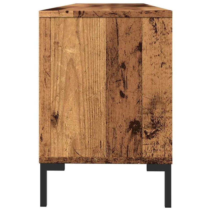 Meuble TV vieux bois 150x30x44,5 cm bois d'ingénierie - 6