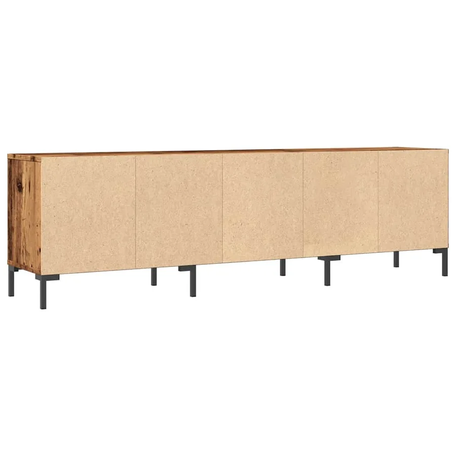 Meuble TV vieux bois 150x30x44,5 cm bois d'ingénierie - 7