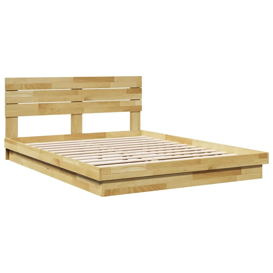 Cadre de lit avec tête de lit sans matelas 160 x 200 cm - 3