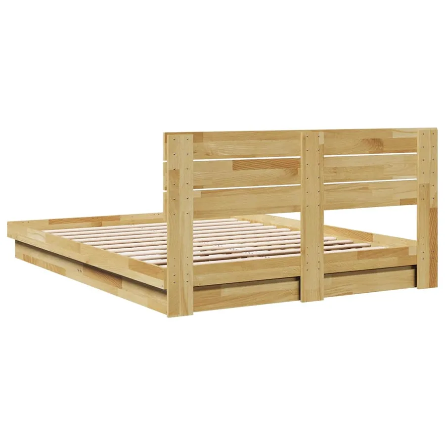 Cadre de lit avec tête de lit sans matelas 160 x 200 cm - 8