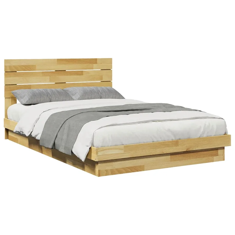 Cadre de lit avec tête de lit sans matelas 120x200 cm - 5