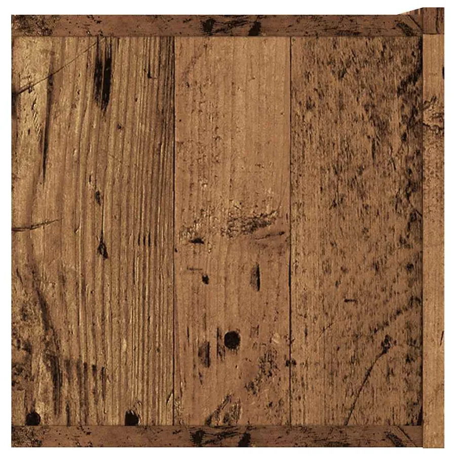 Meuble TV mural vieux bois 120x30x30 cm bois d'ingénierie - 5