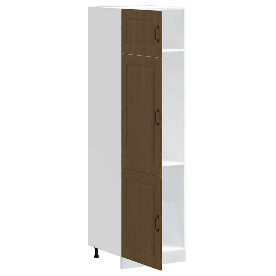 Armoire de cuisine Kalmar chêne marron bois d'ingénierie - 4