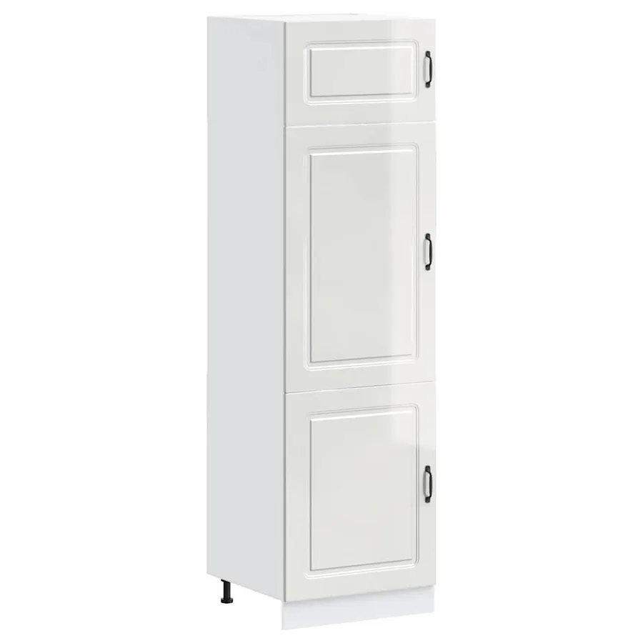 Armoire de cuisine Kalmar blanc brillant bois d'ingénierie - 2