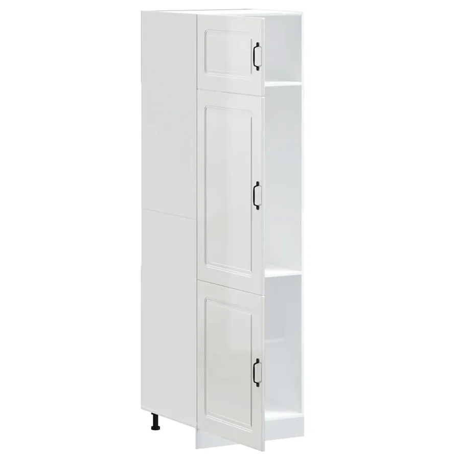 Armoire de cuisine Kalmar blanc brillant bois d'ingénierie - 4