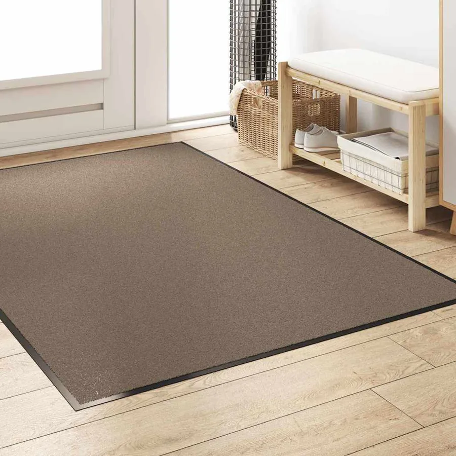 Tapis d'entrée Beige et Noir 120 x 180 cm 100% Polyamide - 3
