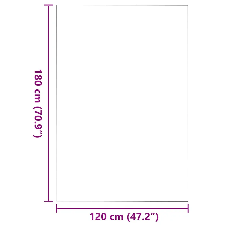 Tapis d'entrée Beige et Noir 120 x 180 cm 100% Polyamide - 7