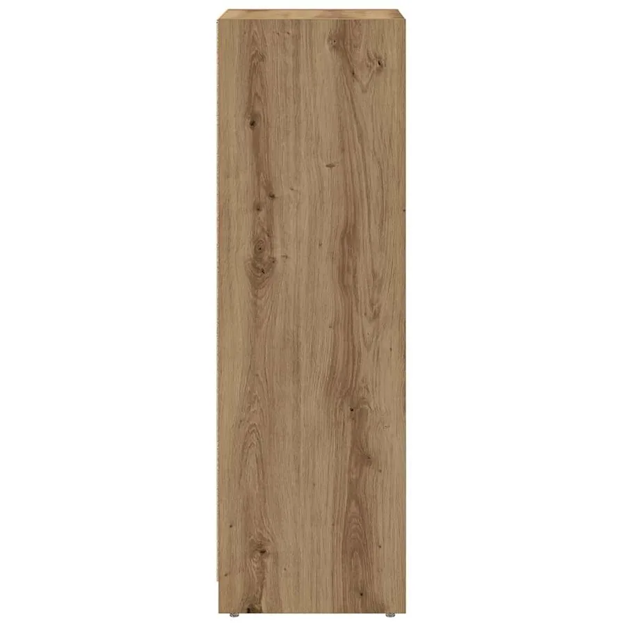 Armoire de bain chêne artisanal 30x30x95 cm bois d'ingénierie - 5