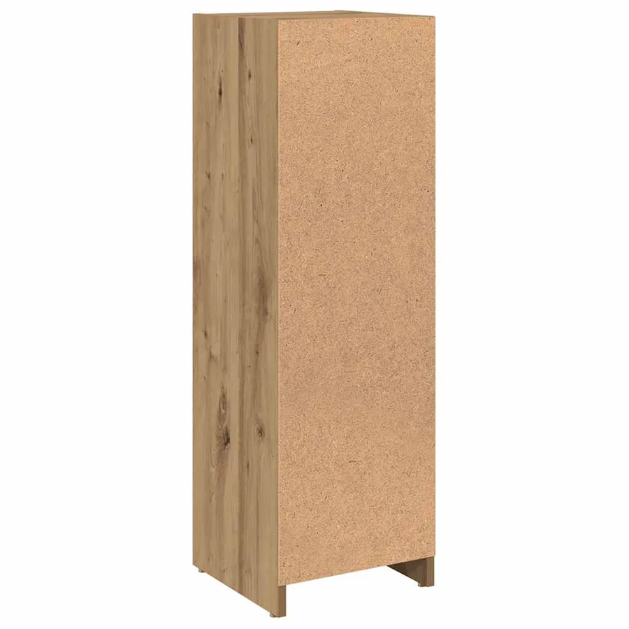 Armoire de bain chêne artisanal 30x30x95 cm bois d'ingénierie - 6
