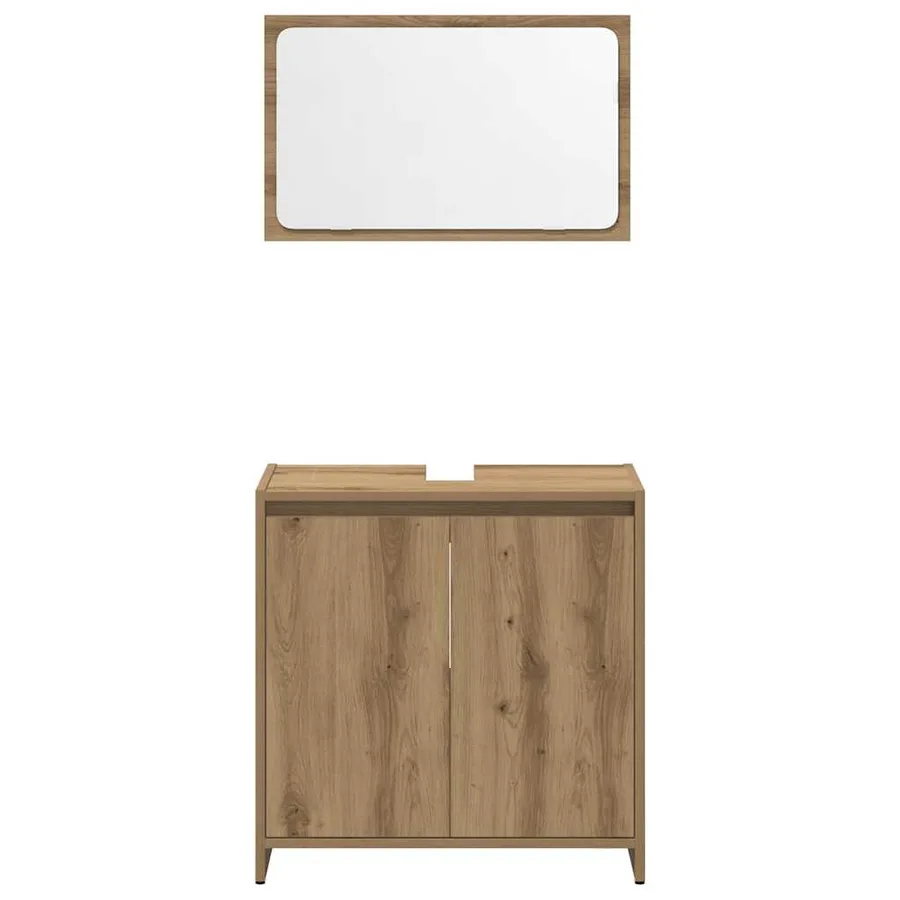 Ensemble de meubles salle de bain 3 pcs bois d'ingénierie - 6