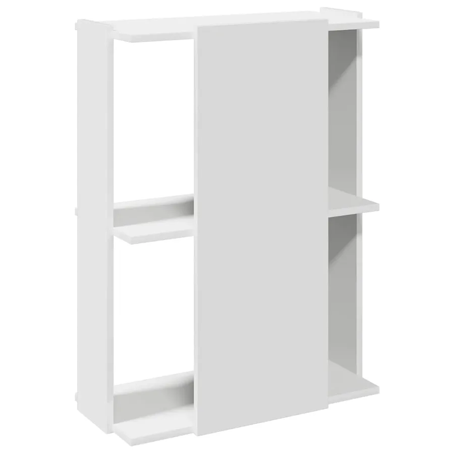 Bibliothèque à 3 niveaux blanc 60x30x80 cm bois d'ingénierie - 6