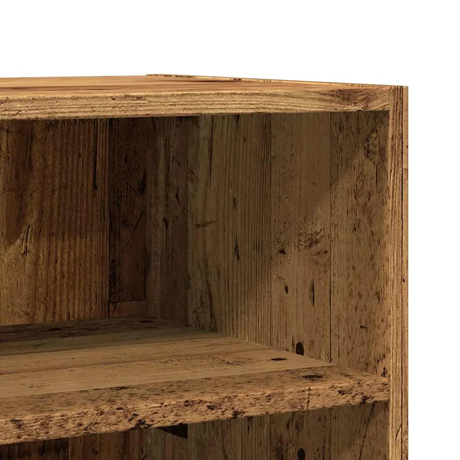Buffet vieux bois 57x35x70 cm bois d'ingénierie - 7