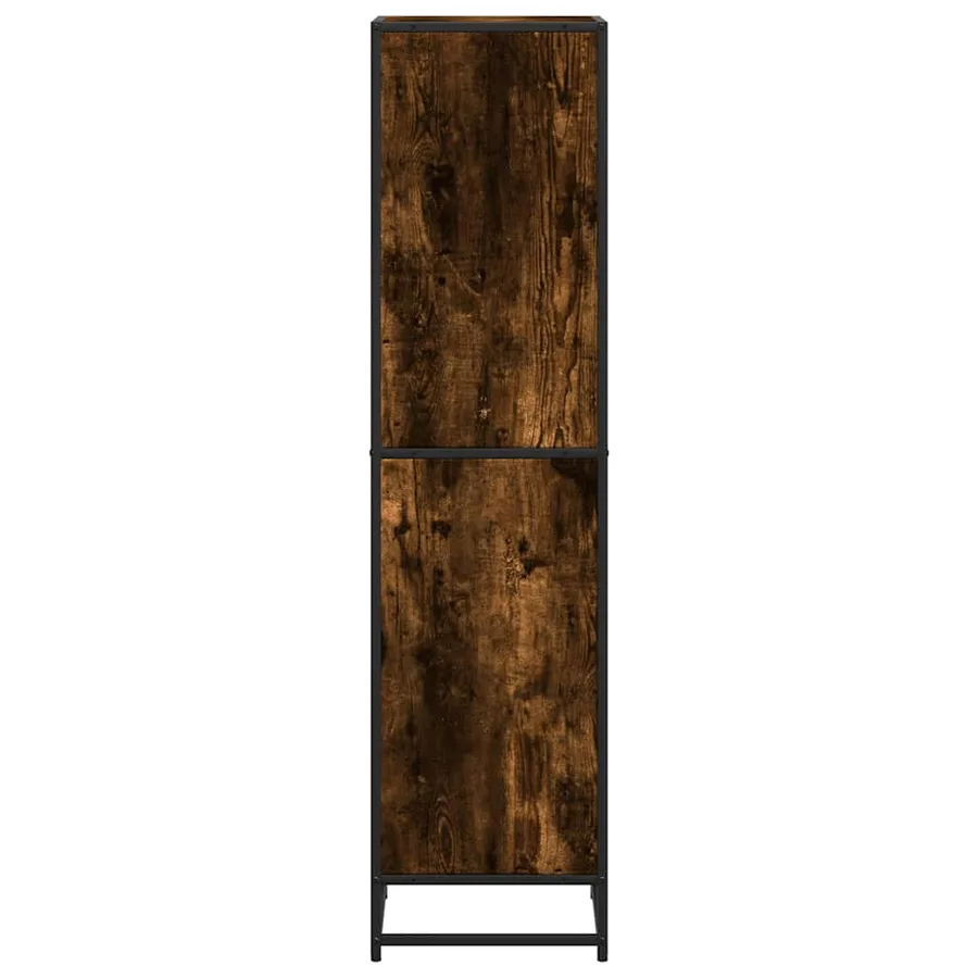 Bibliothèque chêne fumé 40x35x139 cm bois d'ingénierie - 5