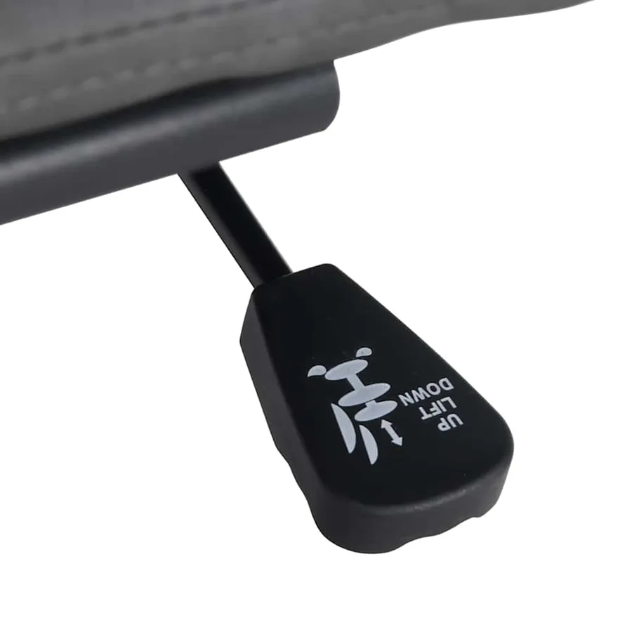 Chaise pivotante de bureau crème bouclé comme de la laine tissu - 10
