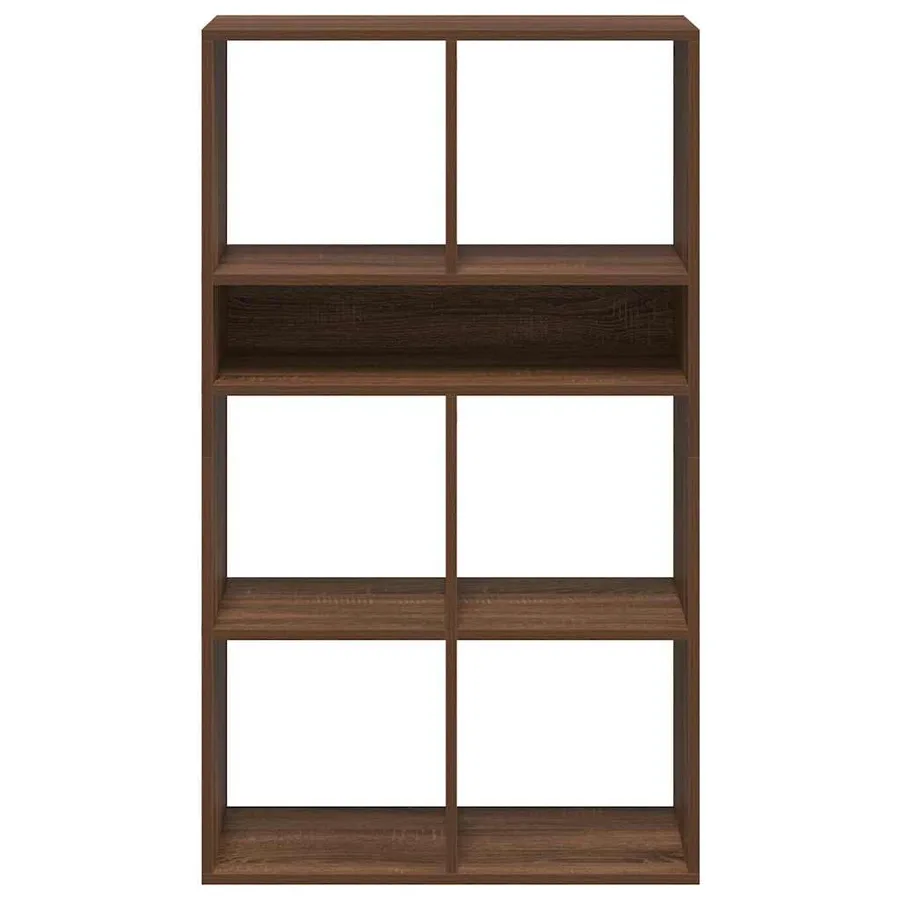 Bibliothèque chêne marron 66x31x112 cm bois d'ingénierie - 4