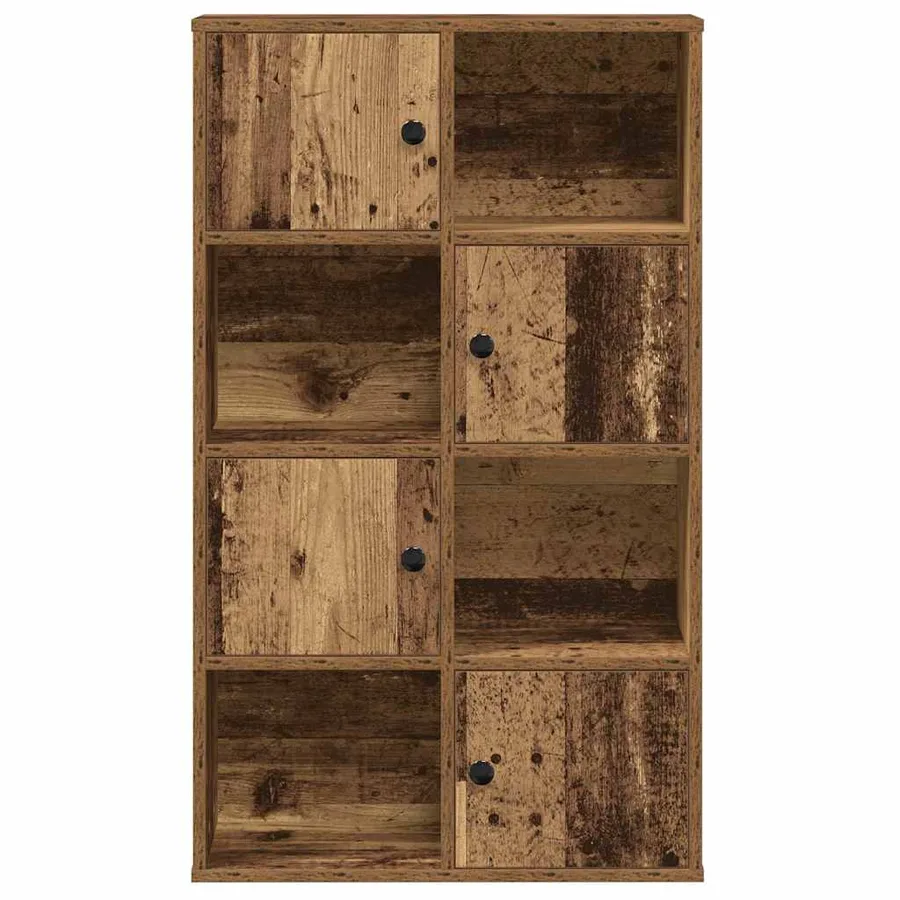 Bibliothèque vieux bois 60x24x101,5 cm bois d'ingénierie - 4