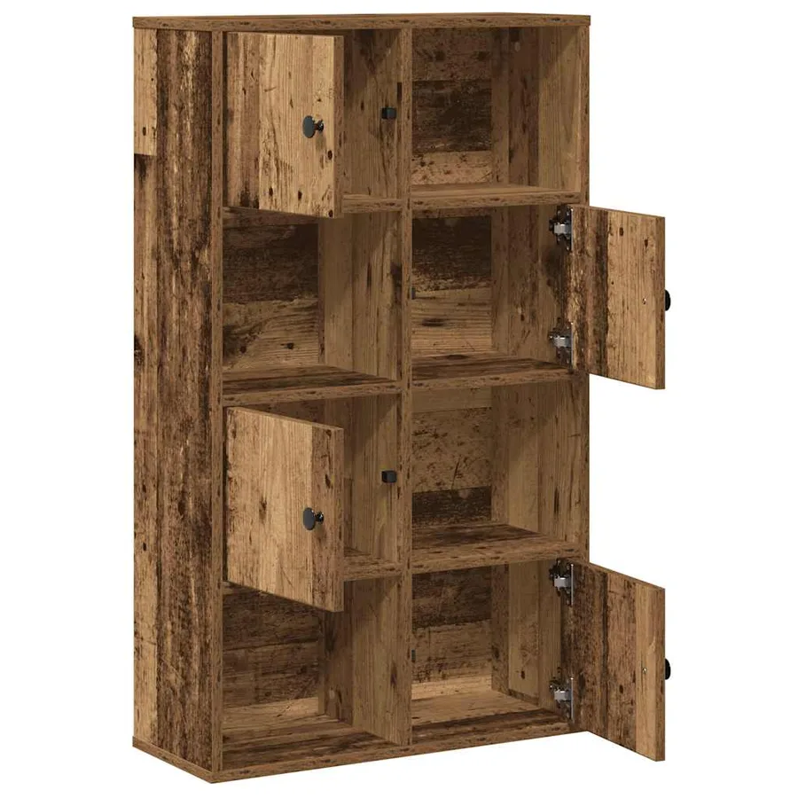 Bibliothèque vieux bois 60x24x101,5 cm bois d'ingénierie - 5