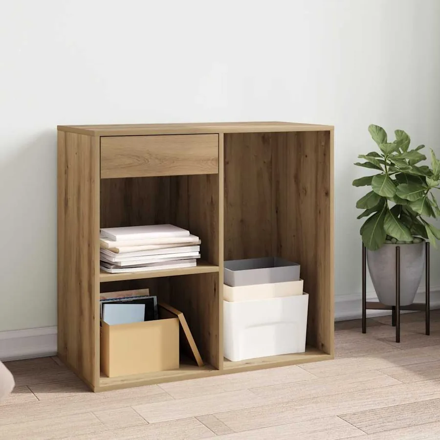 Armoire cosmétique chêne artisanal 80x40x75cm Bois d'ingénierie
